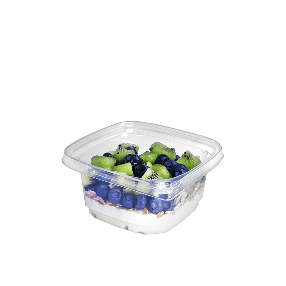 360mL Tamper Evident Square Deli Container Base - TEM IMPORTS™