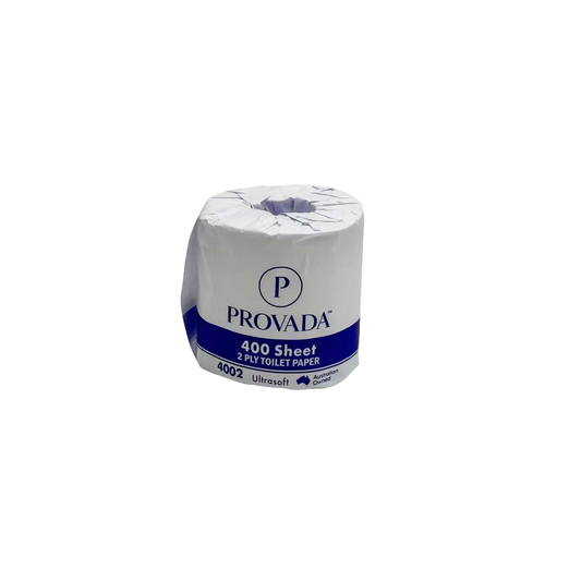 Provada 2-Ply 400 Sheets Toilet Tissue Soft White - 48Rolls/Carton