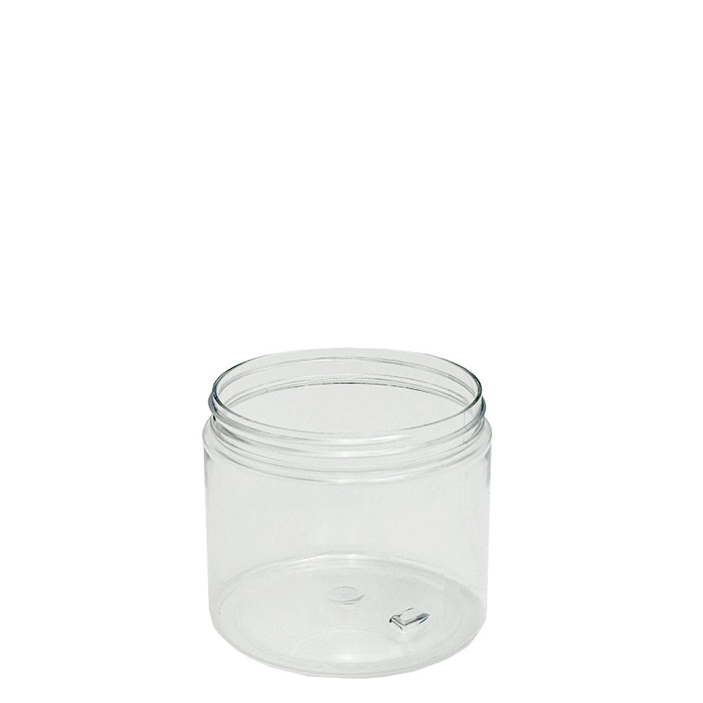 400mL/89mm Neck Straight Sided Plastic Jar With Plastic Lid - TEM IMPORTS™