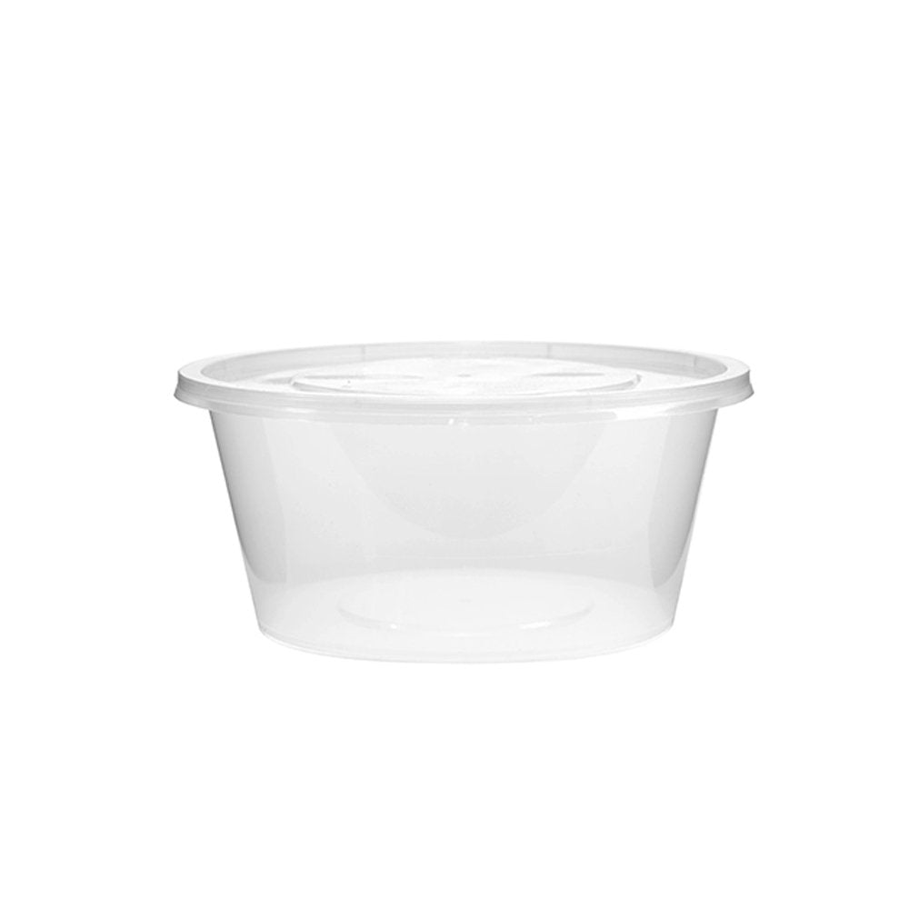 42oz/1250mL Takeaway Round Clear Supa Bowls With Lids - TEM IMPORTS™