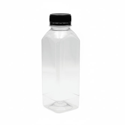 450mL Square Bottles With Tamper Evident Cap - TEM IMPORTS™
