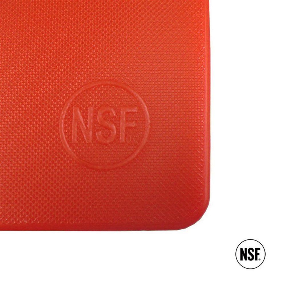 45cm x 30cm Red P.E Cutting Board - 12mm Thick - TEM IMPORTS™
