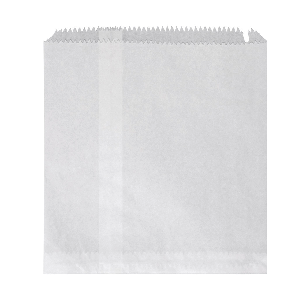 Flat Paper Bag White Size 4F - 500/PK