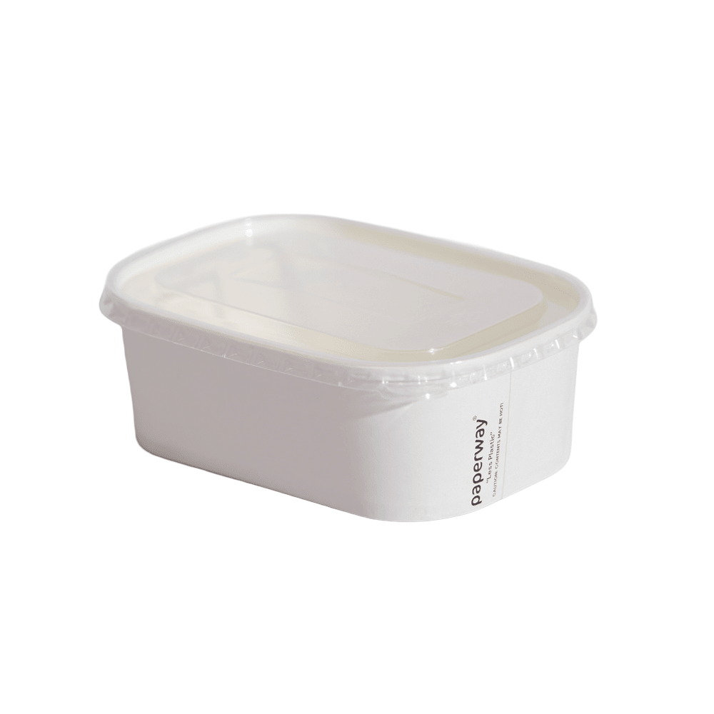 500mL - 1000mL PP Lid Suit Paperway® Rectangular - 300/CTN - TEM IMPORTS™