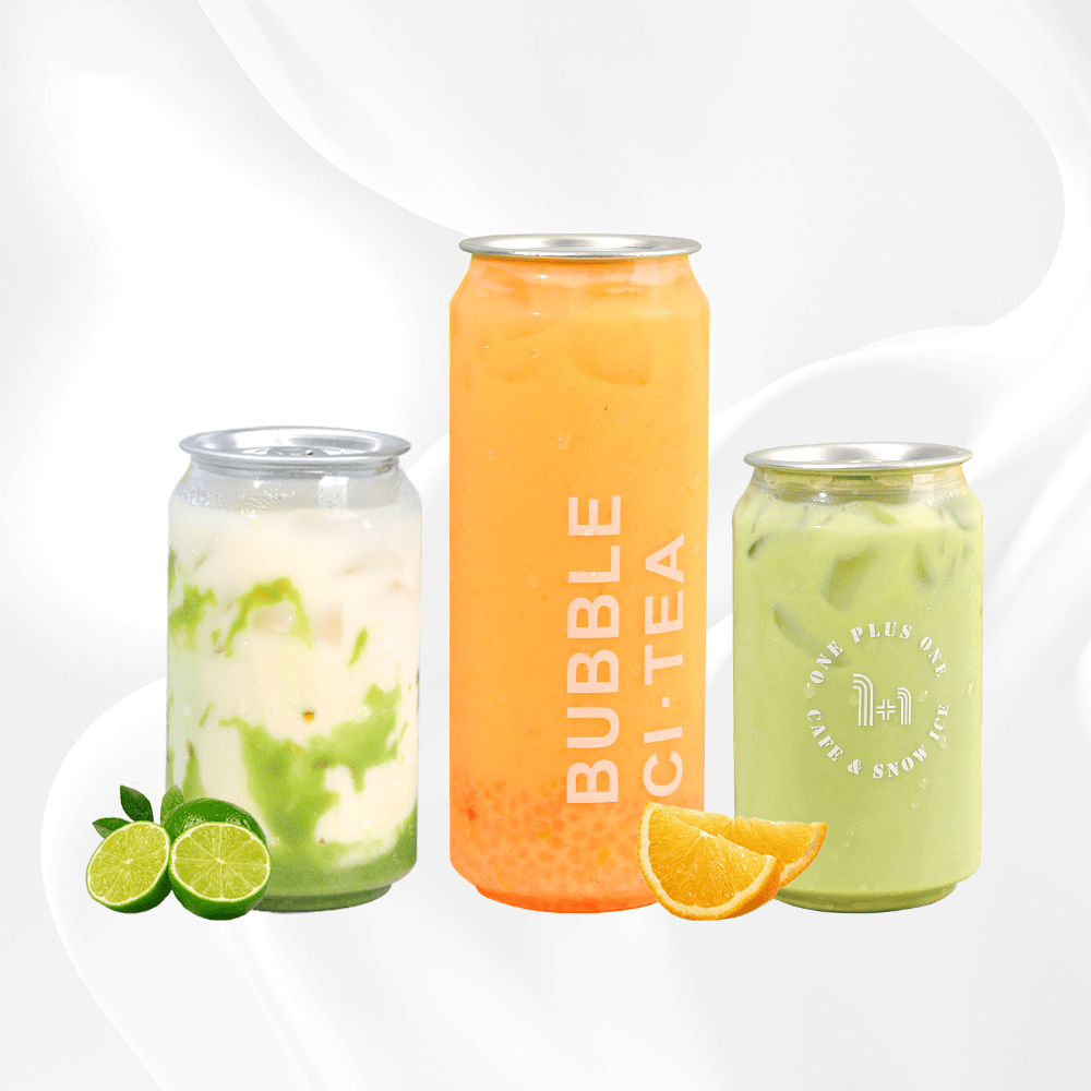 500mL Clear PET Can With Lid - 200/CTN - TEM IMPORTS™