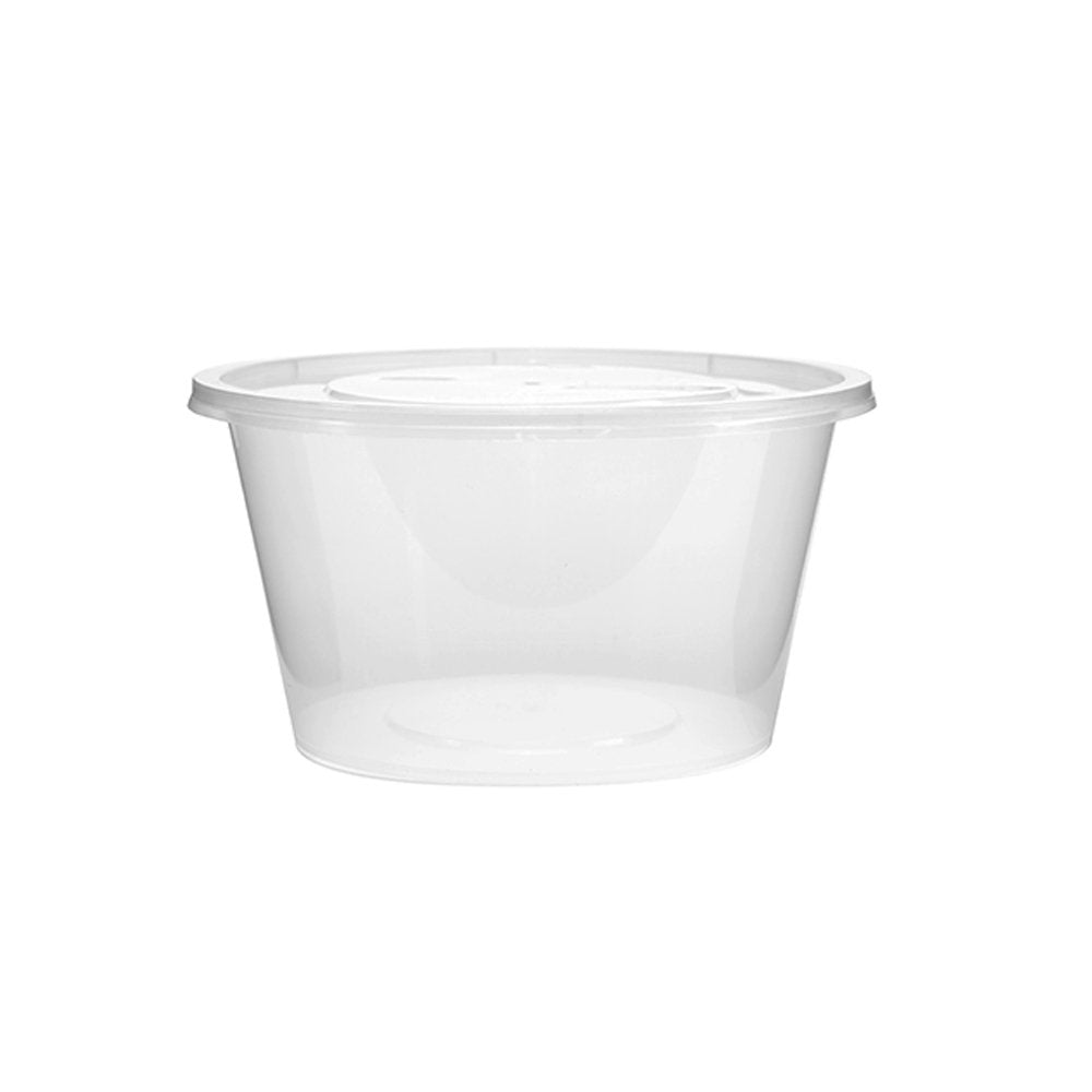 50oz/1500mL Takeaway Round Clear Supa Bowls With Lids - TEM IMPORTS™