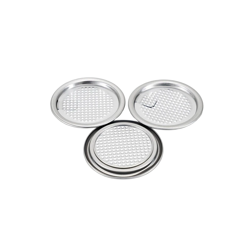 Aluminium Easy Tear Lid To Suit PET Can - 100/PKT