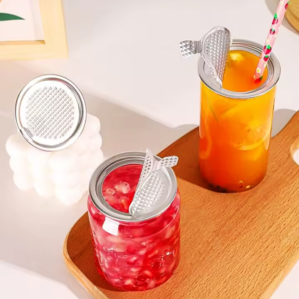 Aluminium Easy Tear Lid To Suit PET Can - 100/PKT