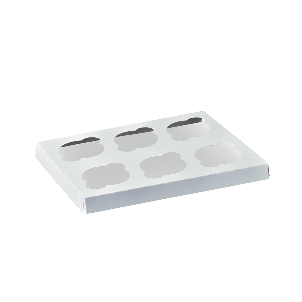 6 Cupcake Insert White - TEM IMPORTS™