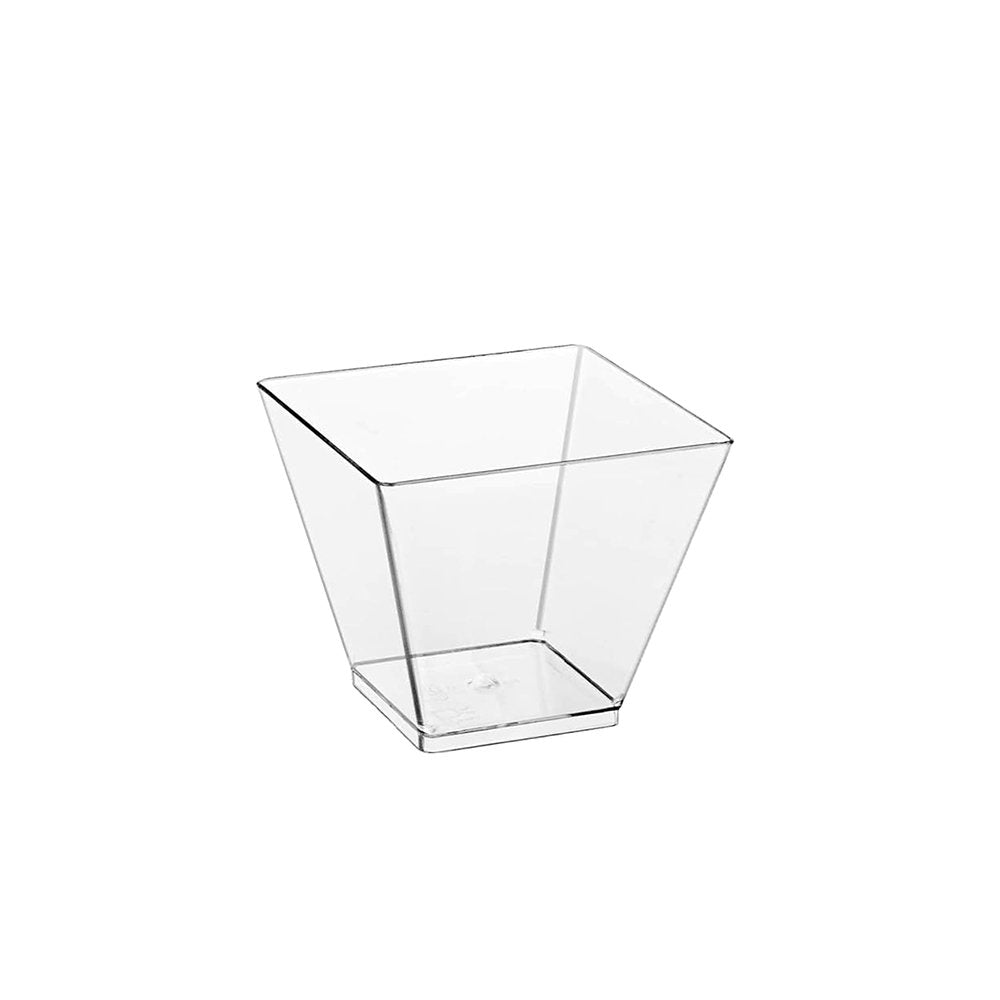 65mL Clear Mini Square Dessert Cup Base - TEM IMPORTS™