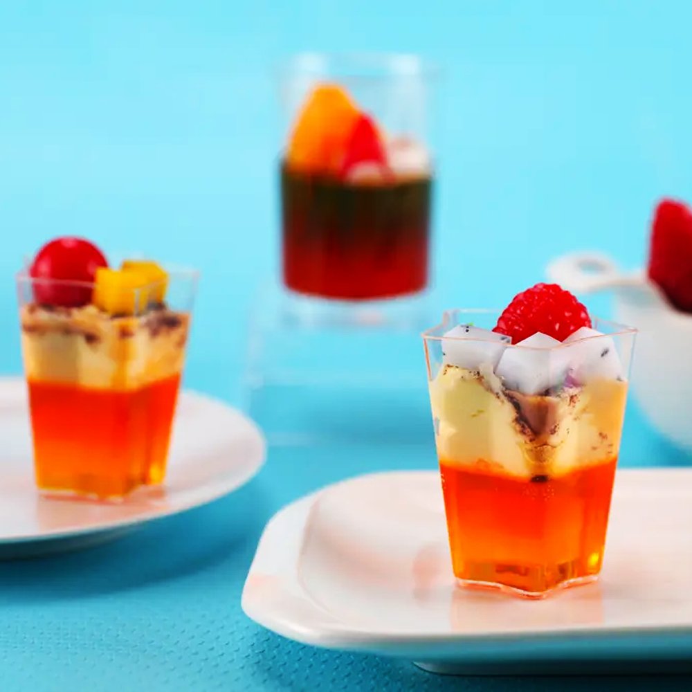 65mL Clear Mini Star Shape Dessert Cup - TEM IMPORTS™