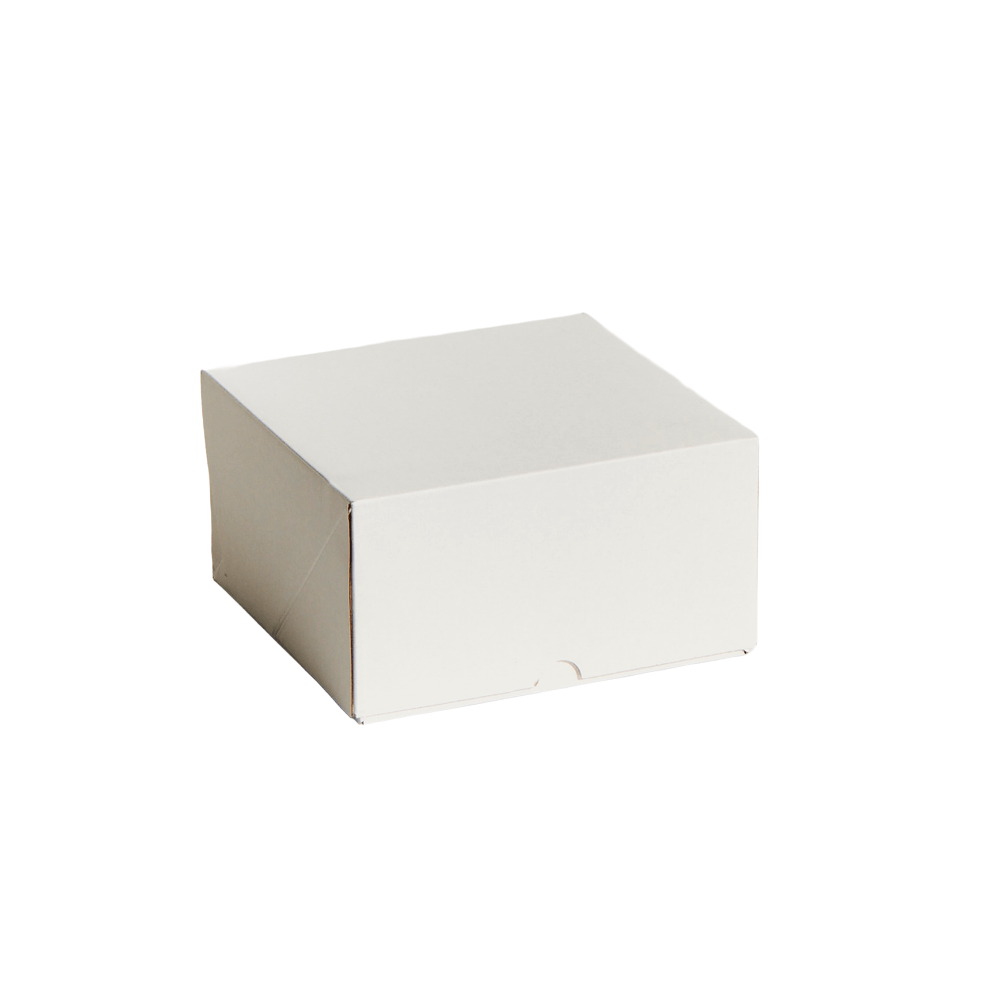 7" Inch Easy Fold White Corrugated Cake Box - 100/CTN - TEM IMPORTS™