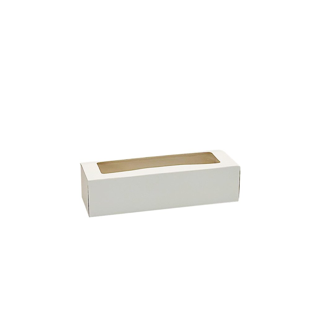 8 Macarons White Paper Box With Window - TEM IMPORTS™