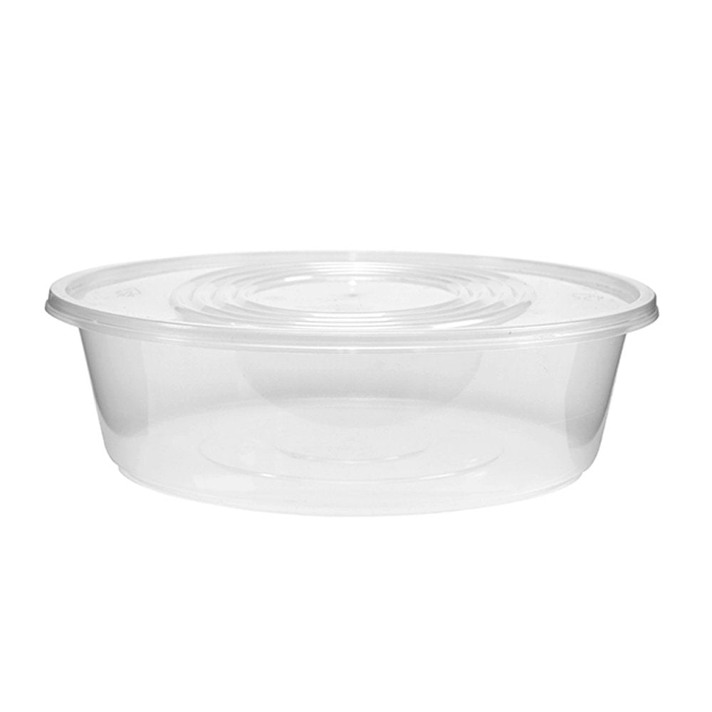 84oz/2500mL Takeaway Round Clear Supa Bowls With Lids - TEM IMPORTS™