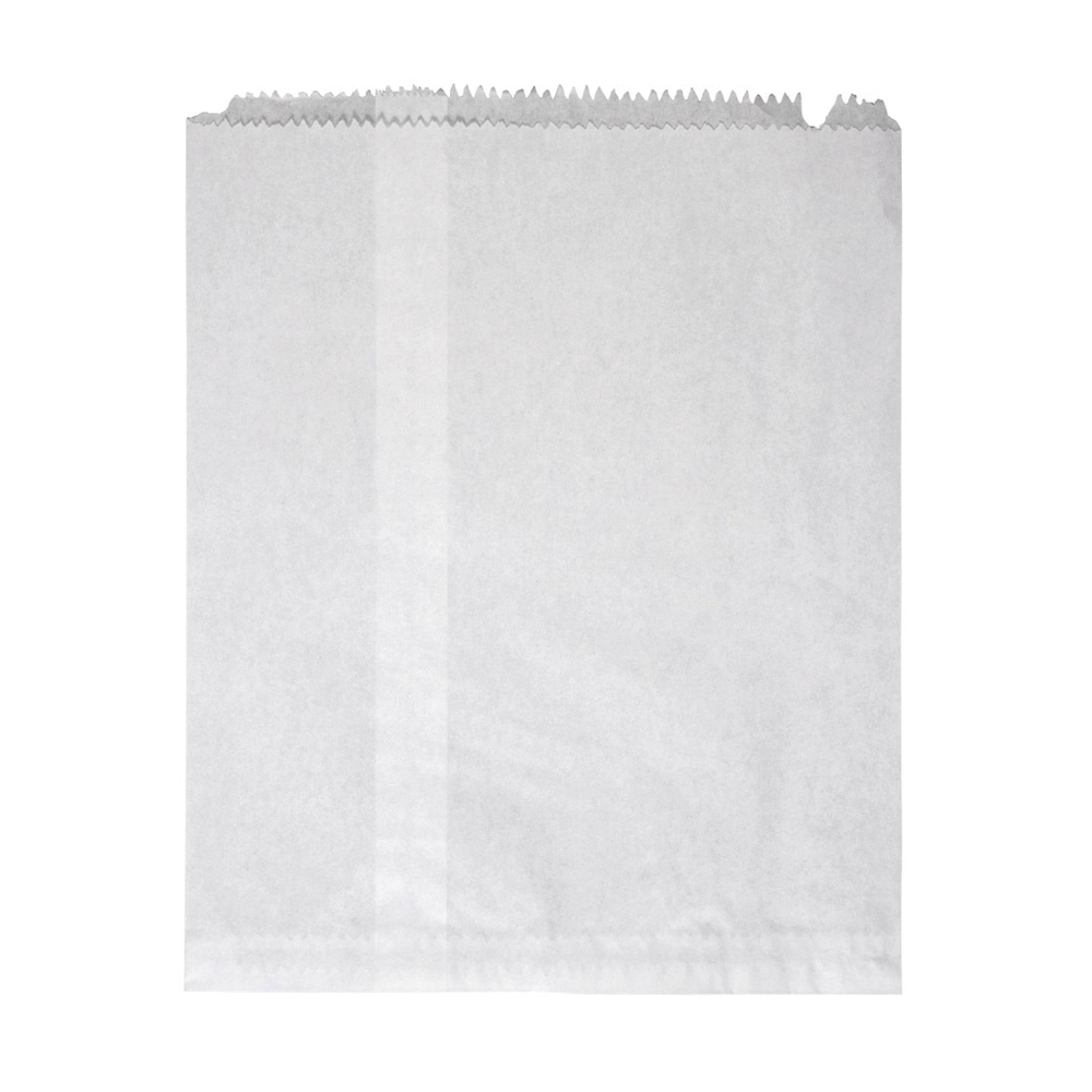 8F Flat Paper Bag White