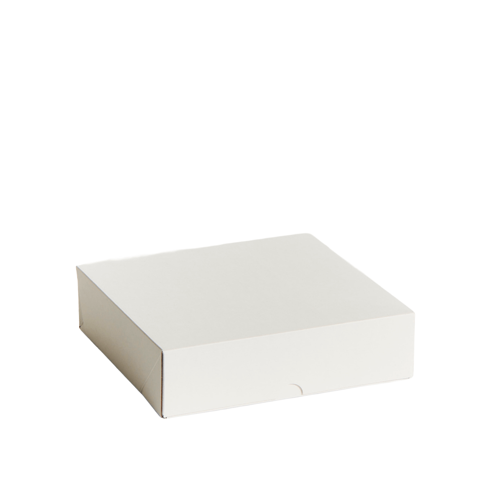 9" Inch Easy Fold White Corrugated Cake Box - 100/CTN - TEM IMPORTS™