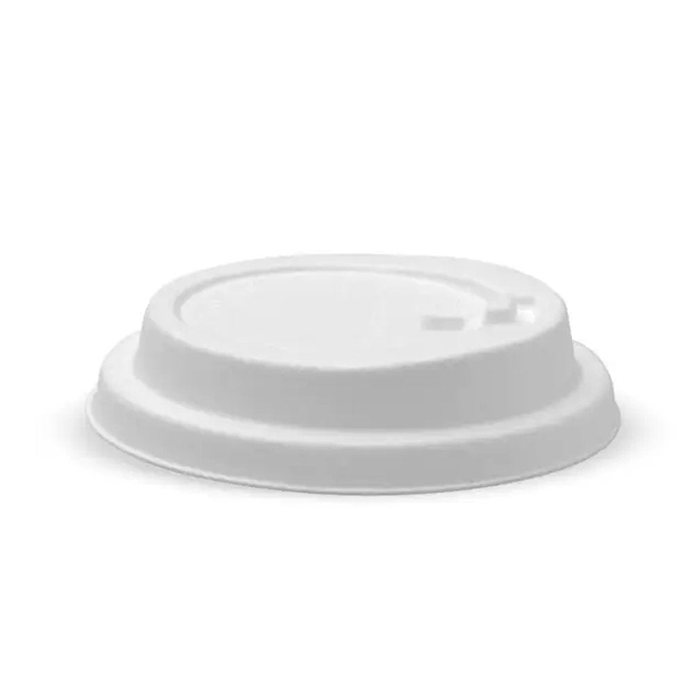90mm Large White Reclosable Plant Fibre Lid - 1000/CTN - TEM IMPORTS™