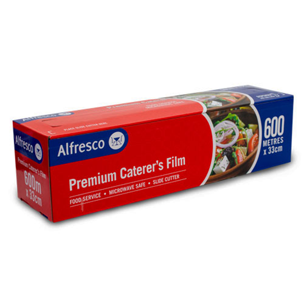 33cm x 600m Alfresco Food Cling Wrap Plastic Film