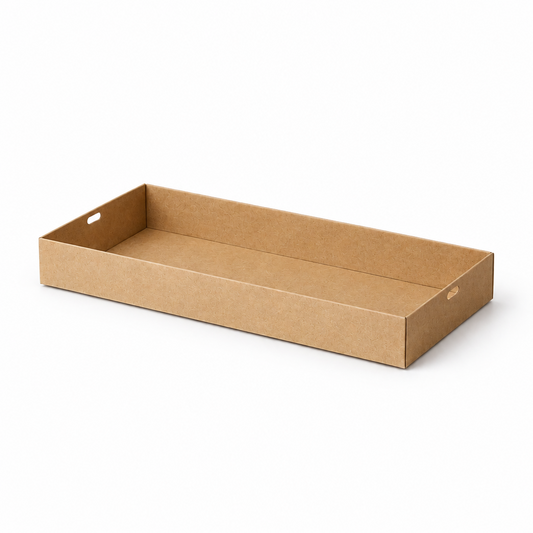 Kraft Corrugated Rectangle Catering Tray Large *H50 - 100/CTN