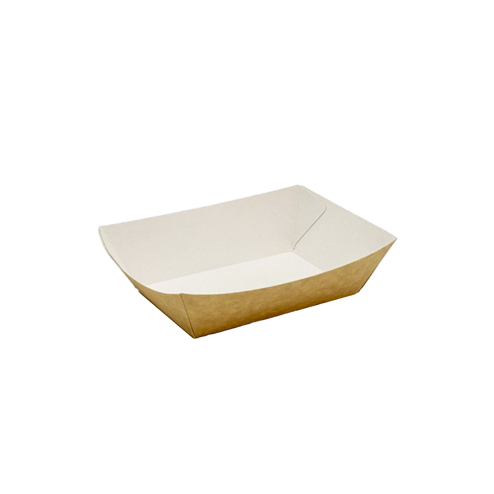 Cardboard Kraft Ex-Small Takeaway Food Tray - 1000/CTN
