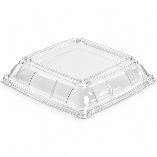 Large PET Lid for Sugarcane Catering Tray (Carton of 50)