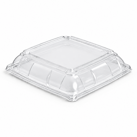 Medium PET Lid To Suit Sugarcane Catering Tray - 100/CTN