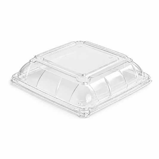 Small PET Lid for Sugarcane Catering Tray (Carton of 100)