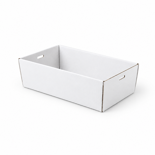 White Corrugated Rectangle Catering Tray - Small