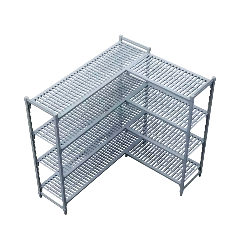 Adjustable Plastic Coolroom Shelving Complete Kit - 610mm x 1060 x 1800
