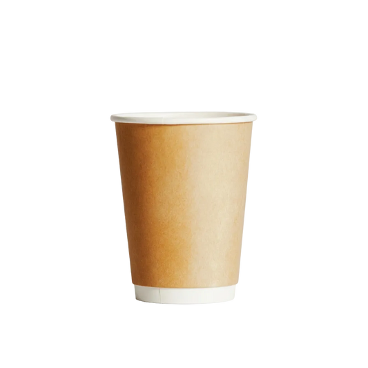 12oz/355mL PE 涂层 DW (D/90mm) 纸杯牛皮纸