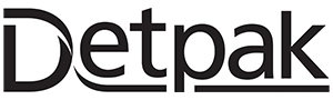 Detpak logo in black on a white background