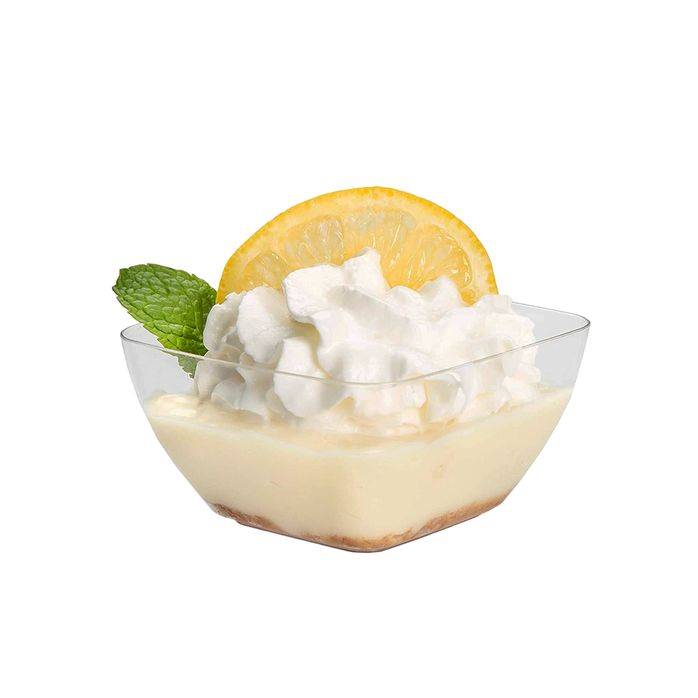 70mL Clear Mini Square Bowl Dessert Cup