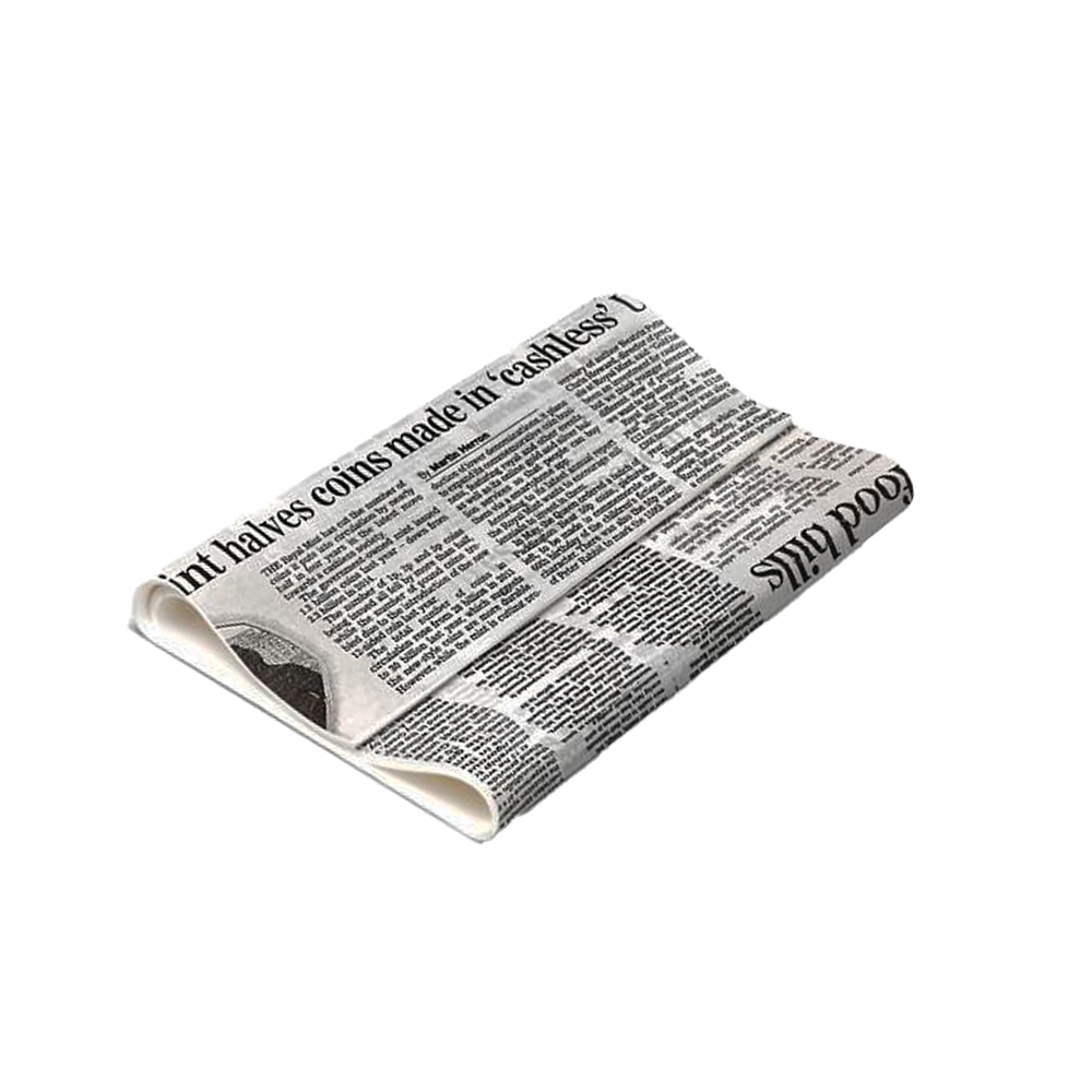 Newsprint Food Wrapping Paper 300x190mm - 200/PK