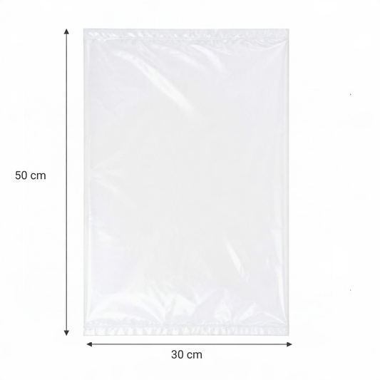Clear LDPE Plastic Bags – 50 x 30cm (Pack of 100)