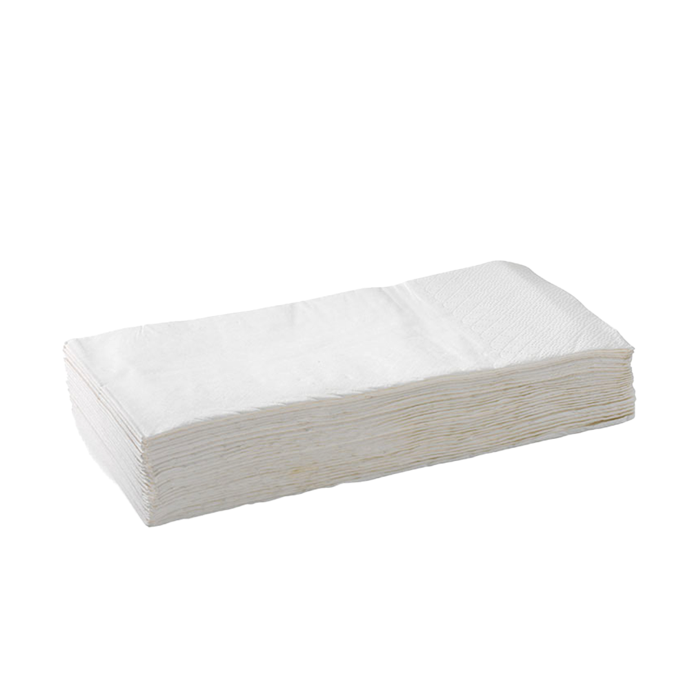 White Napkin 2ply Dinner GT Fold