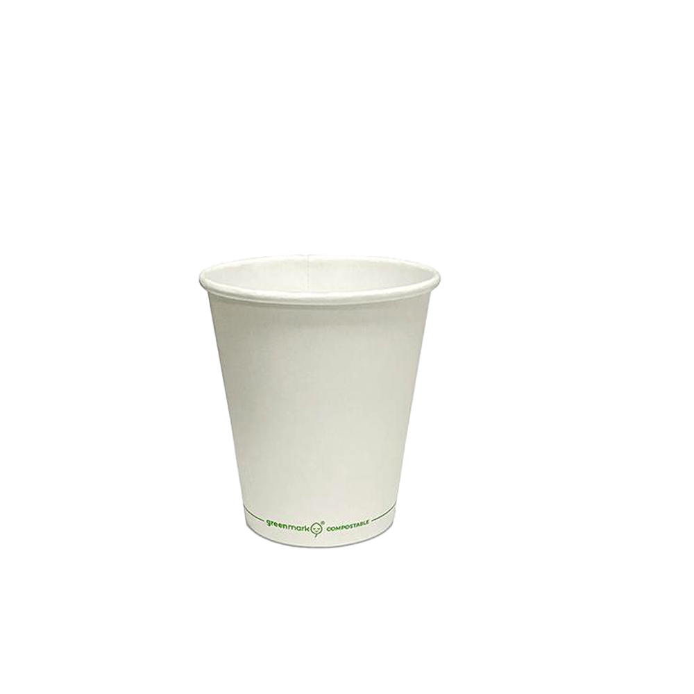 6oz/180mL PLA Coated SW Paper Cup Plain White