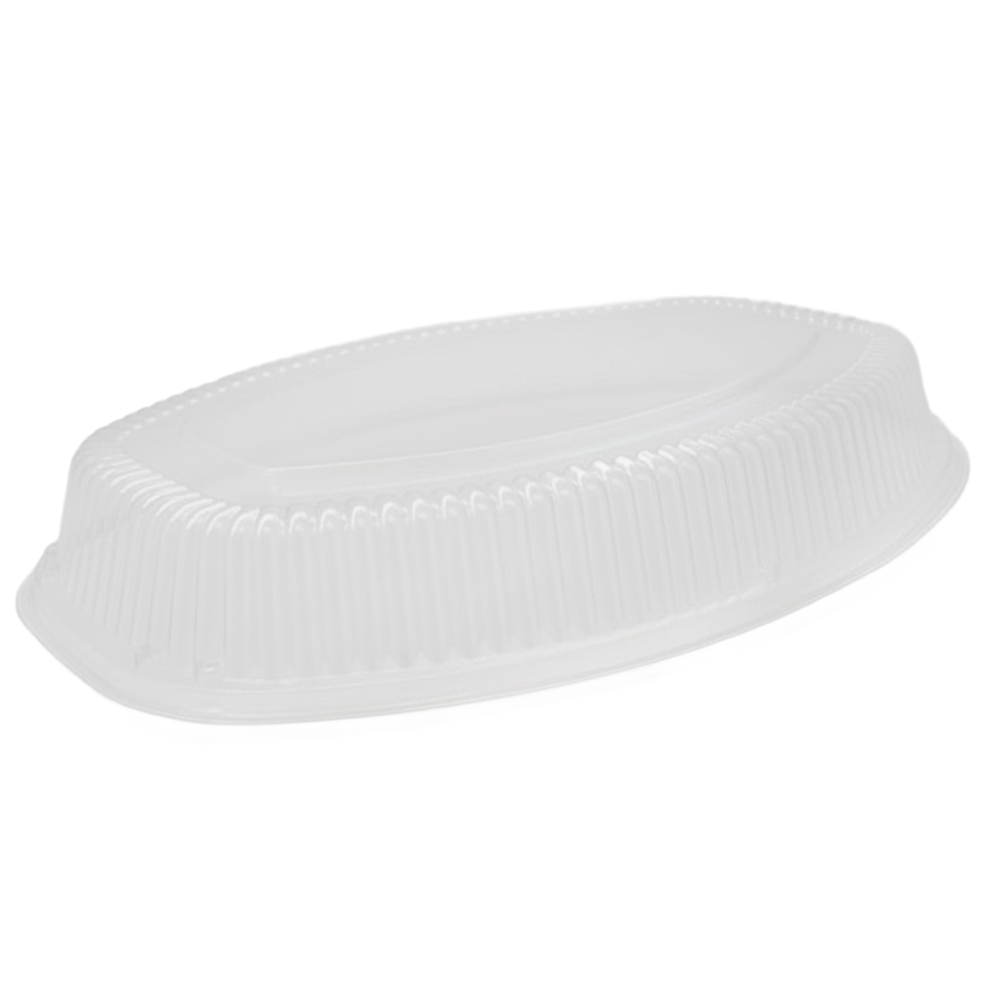 PET Plastic Oval Platter Dome Lid To Suit 20" Inch
