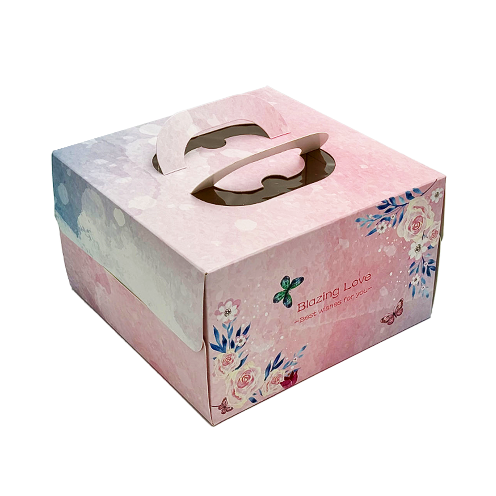 25x25x15 Patisserie Square Cake Box - Blazing Love - TEM IMPORTS™
