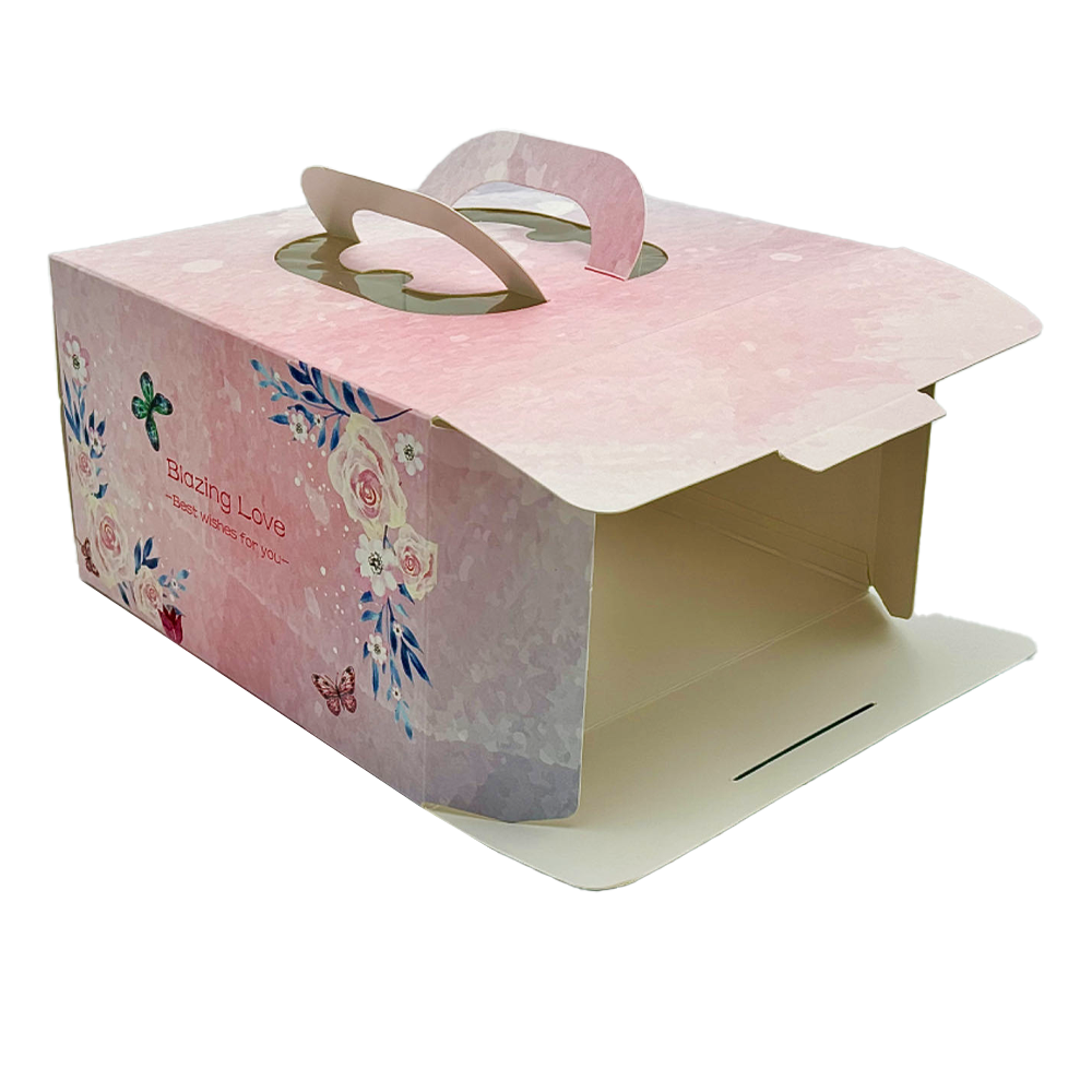 25x25x15 Patisserie Square Cake Box - Blazing Love - TEM IMPORTS™