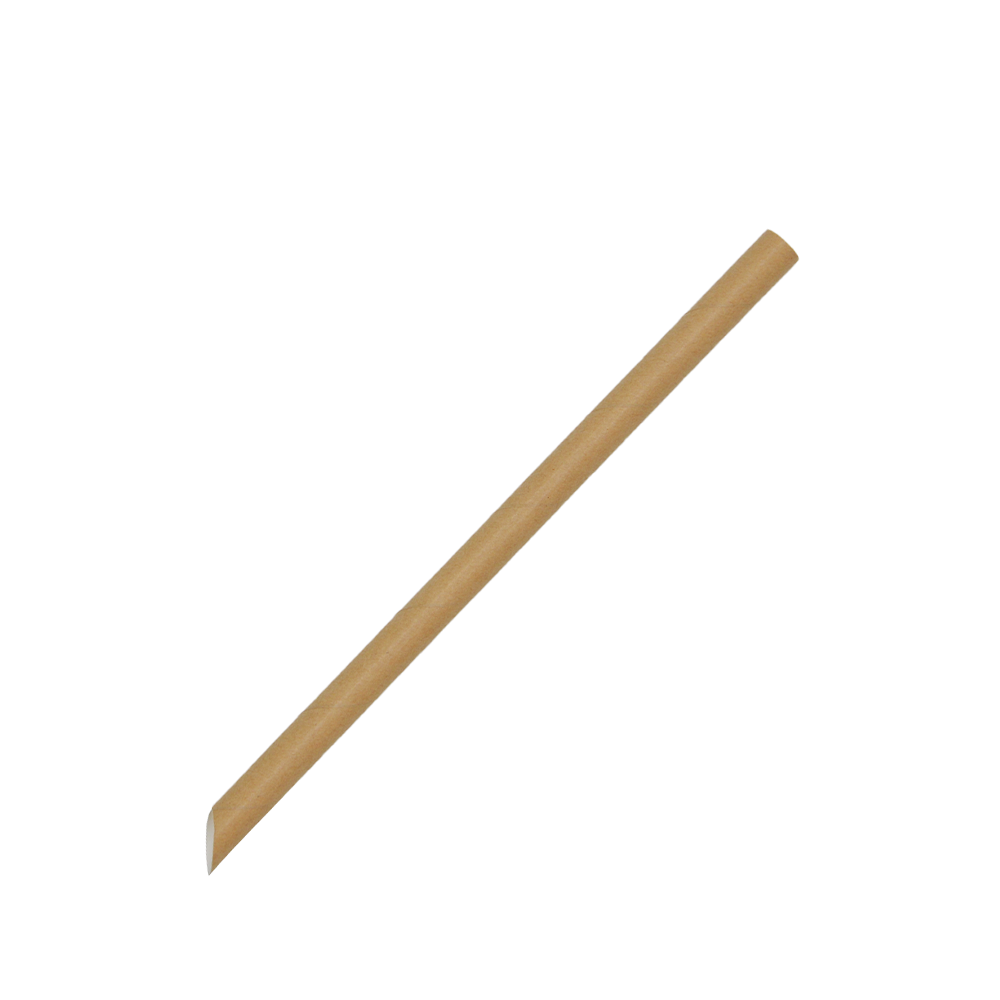 12mm Individual Wrapped Bubble Tea Paper Straw-Pk100-Kraft