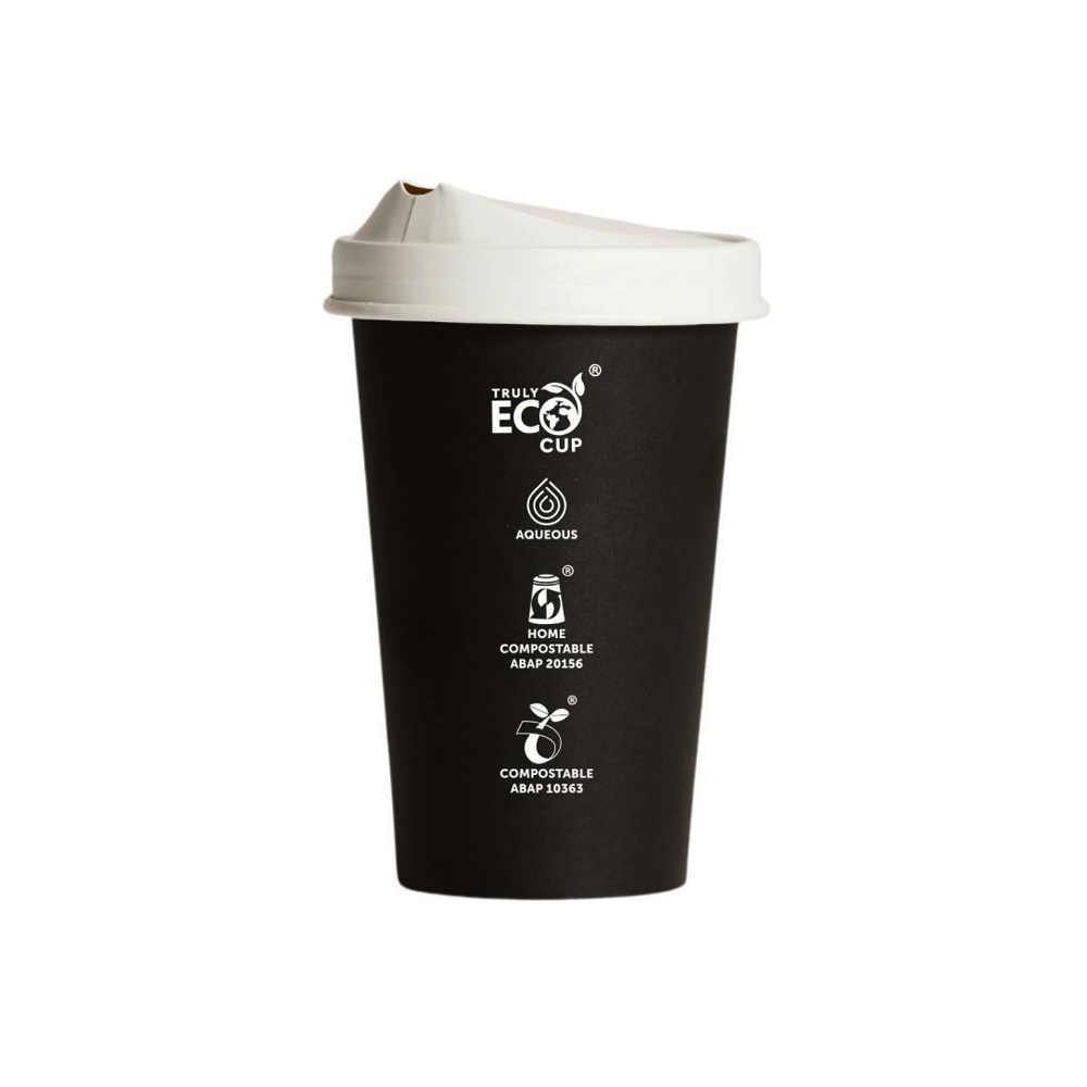 12oz (D/90mm) White Paper Sipper Lid