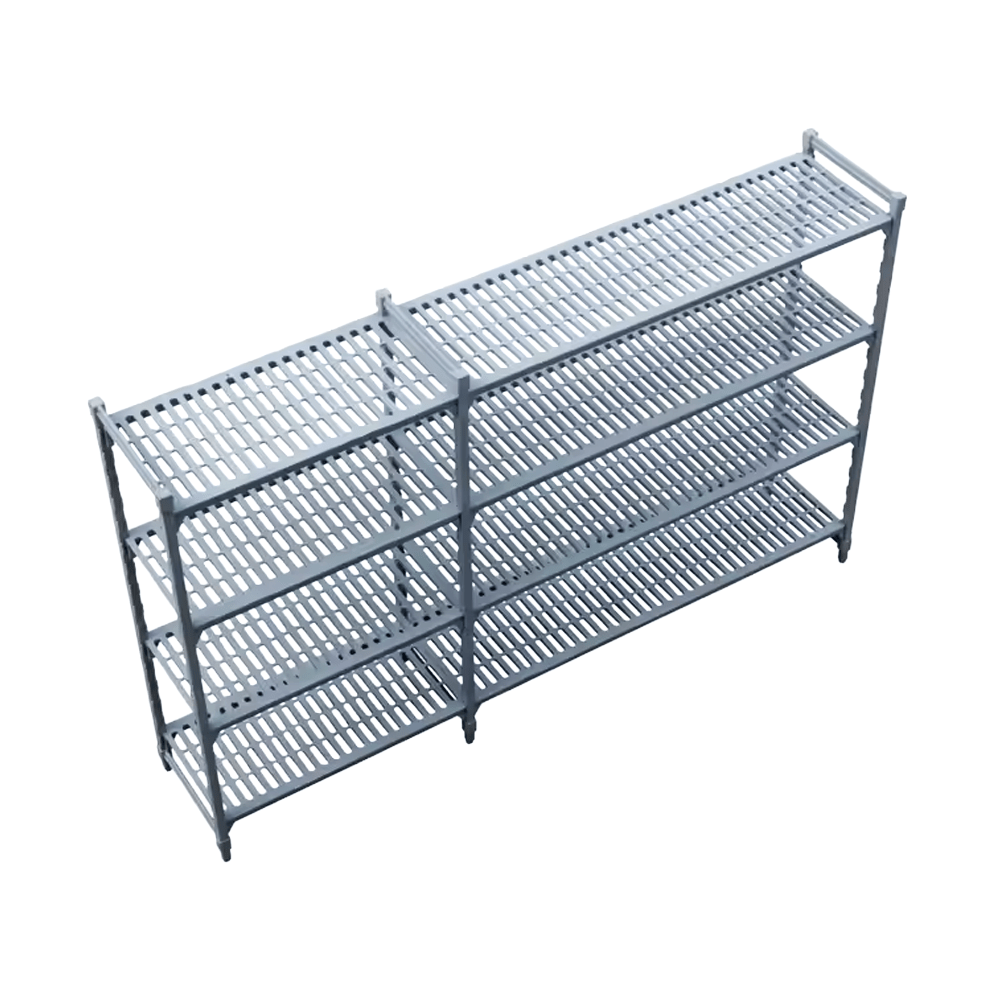 Adjustable Plastic Coolroom Shelving Complete Kit - 610mm x 1060 x 1800 - TEM IMPORTS™