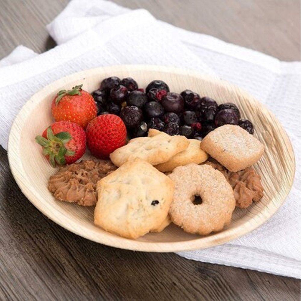 Areca Palm Round Plate 9" Inch - 22.8cm - TEM IMPORTS™