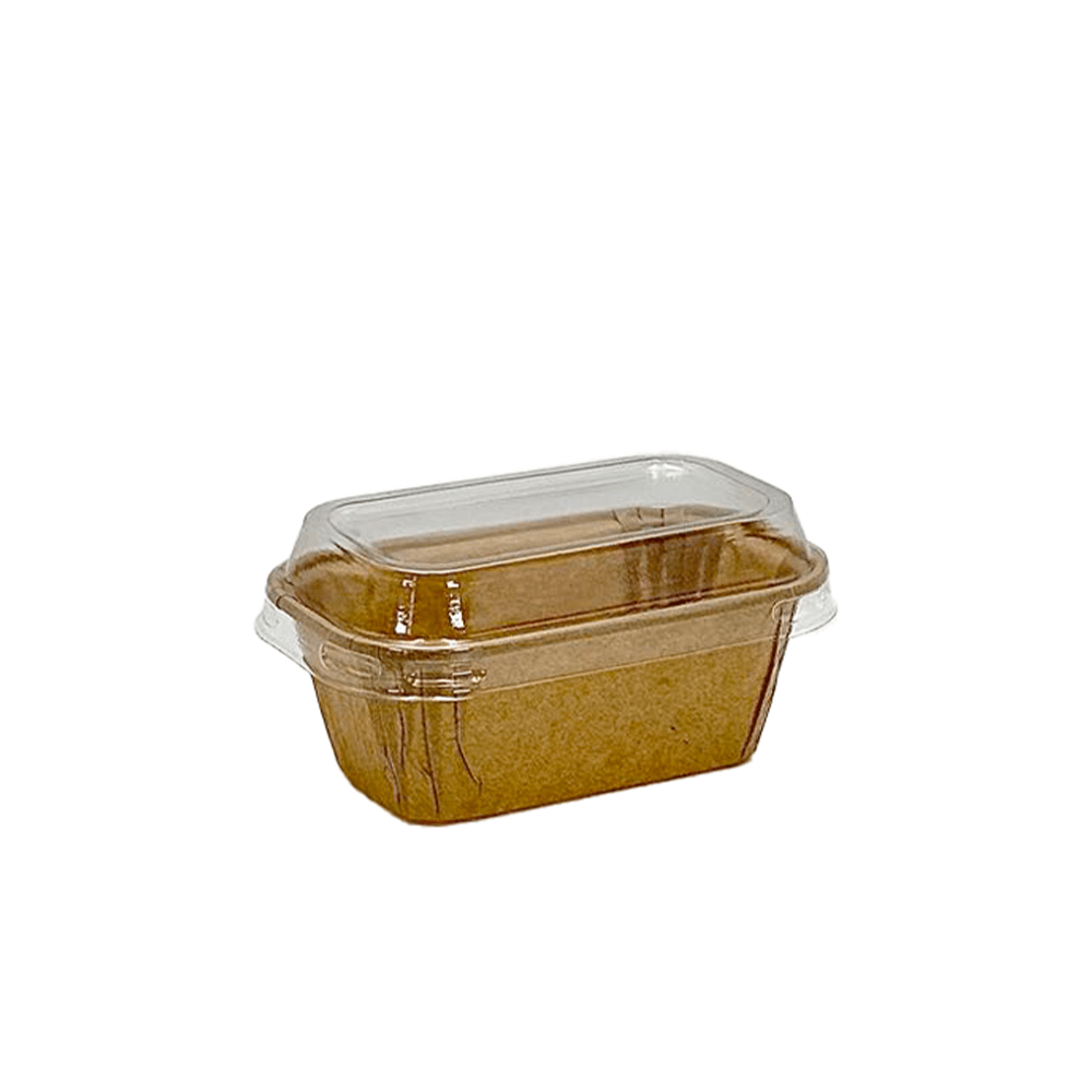 Baking Pan Muffin Rectangular Paper Liner Cases - Kraft - TEM IMPORTS™