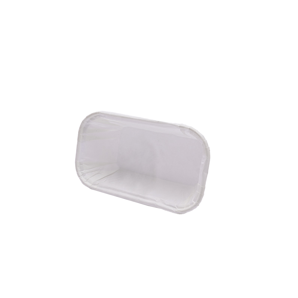 Baking Pan Muffin Rectangular Paper Liner Cases - White - TEM IMPORTS™