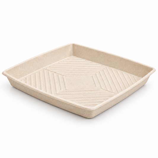 Sugarcane Large Catering Tray Natural - 100/CTN