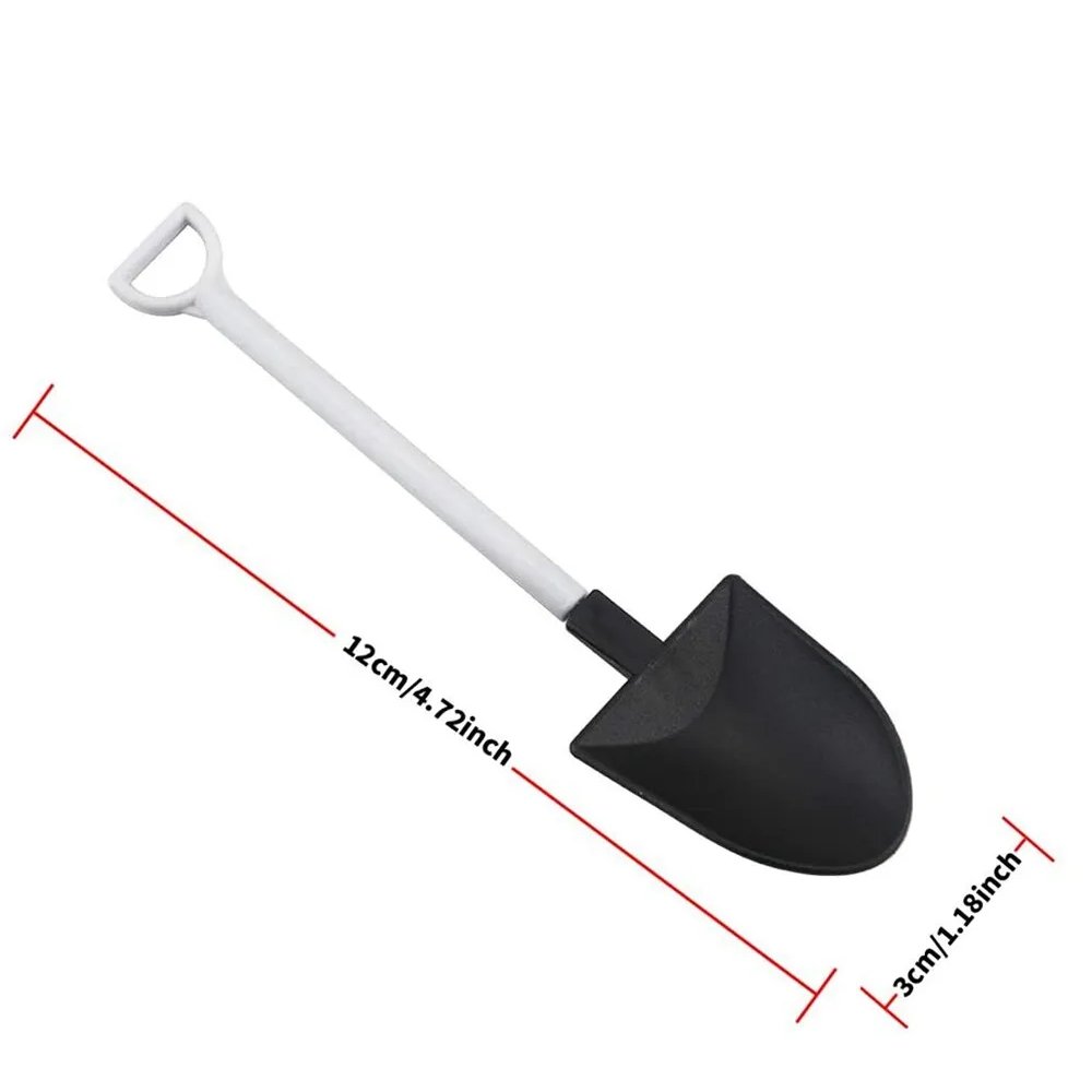 Black & White Mini Plastic Shovel Spoon - TEM IMPORTS™