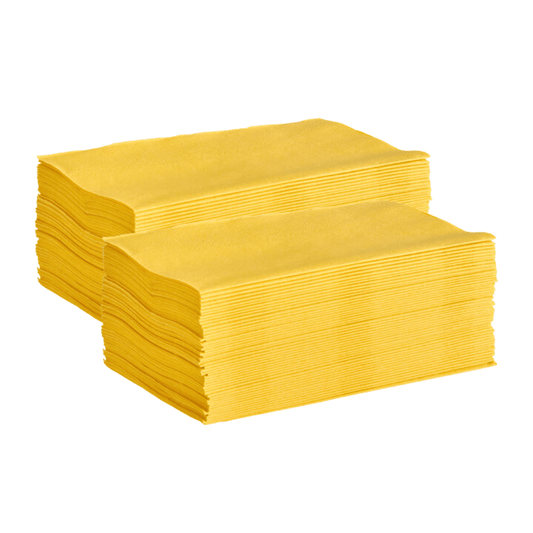 Castaway® Yellow Dinner GT Fold Napkins 400 x 400mm – 1000/Carton - TEM IMPORTS™