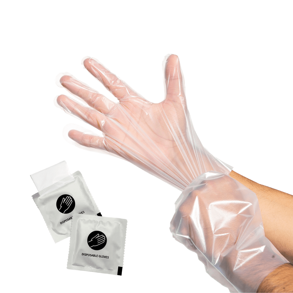 Clear Disposable LDPE Gloves Individually Packed - 1000/CTN - TEM IMPORTS™