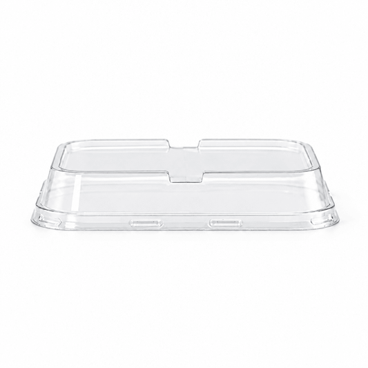Clear PET Lid For 330mL Rectangular – Black & Gold Series - TEM IMPORTS™